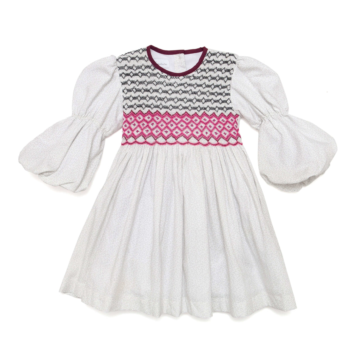 Isabella Grey Petal Smocked Dress - Cute Couture