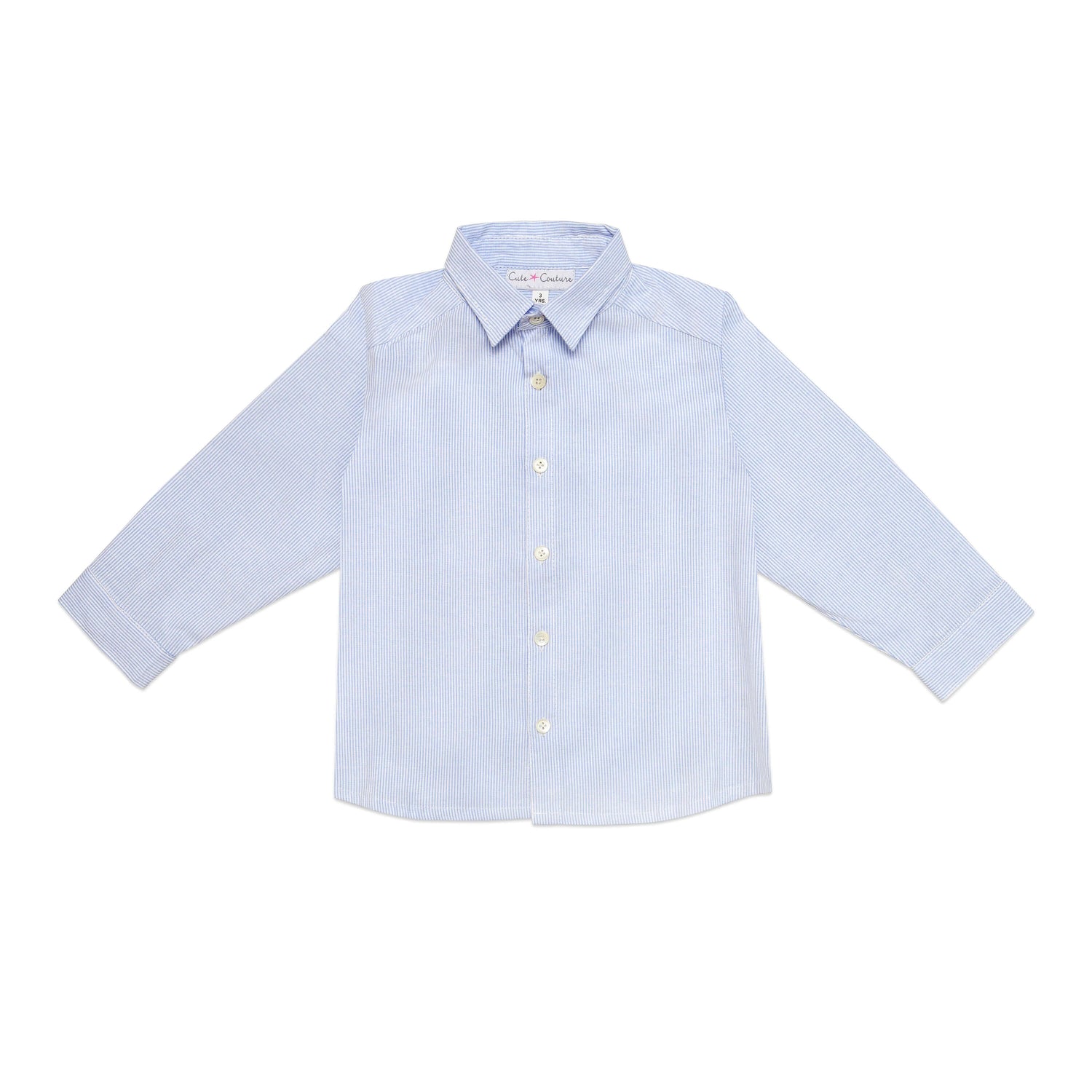 David Boy's Shirt - Mid Blue - Cute Couture