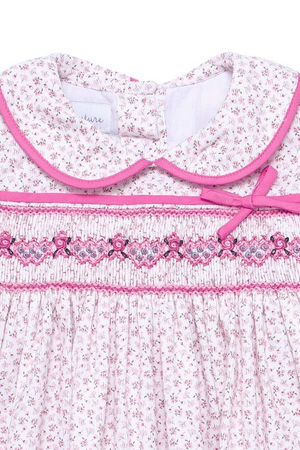 Mathilda Pink Smocked Dress