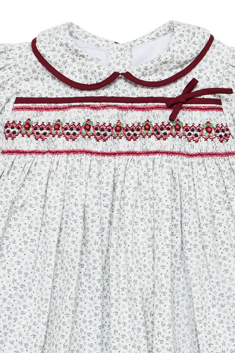 Mathilda Blue Smocked Dress