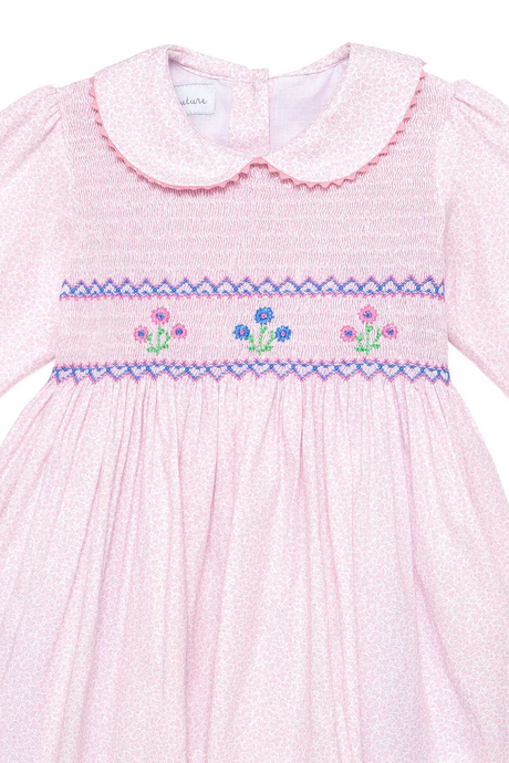 Amber Pink Petal Smocked Dress