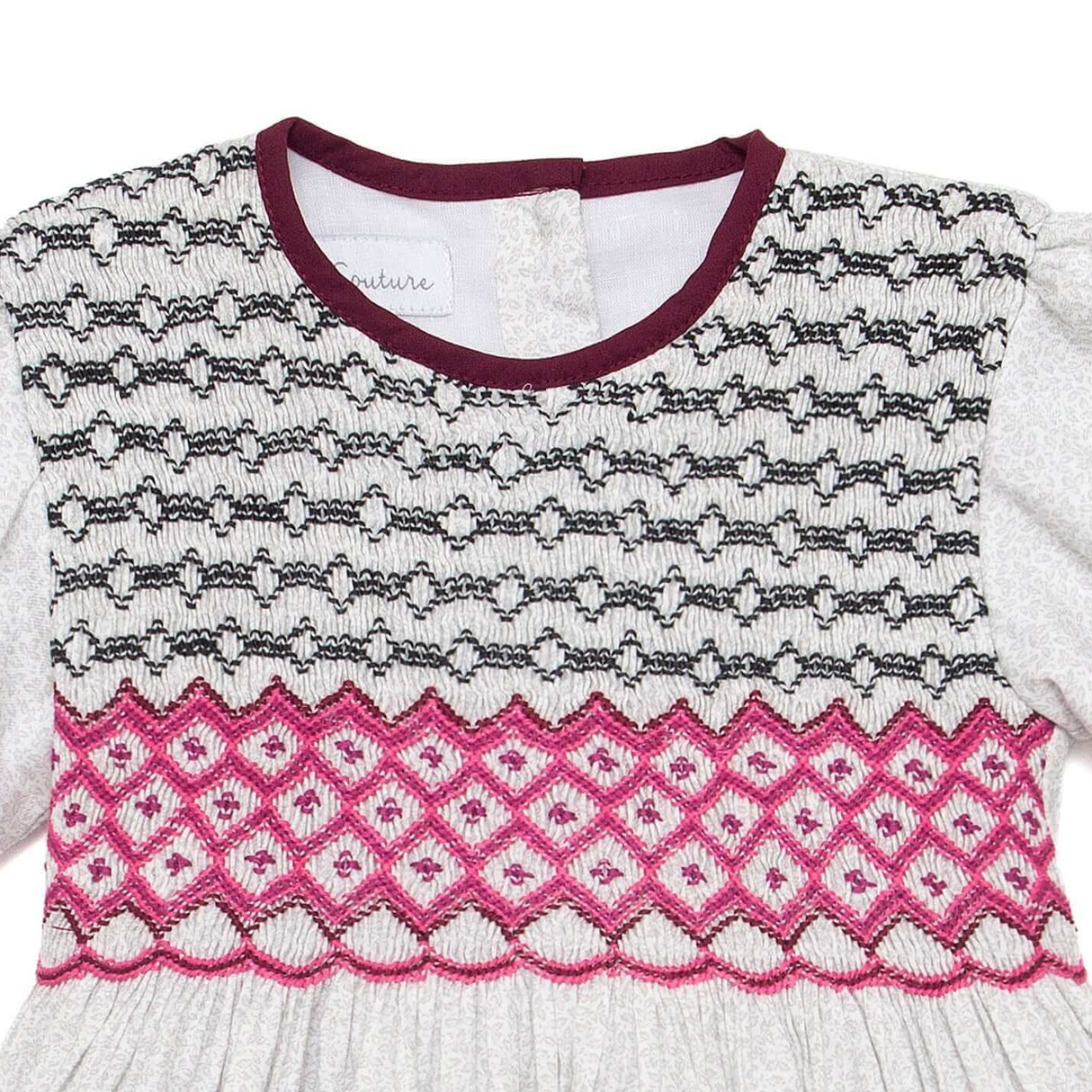 Isabella Grey Petal Smocked Dress