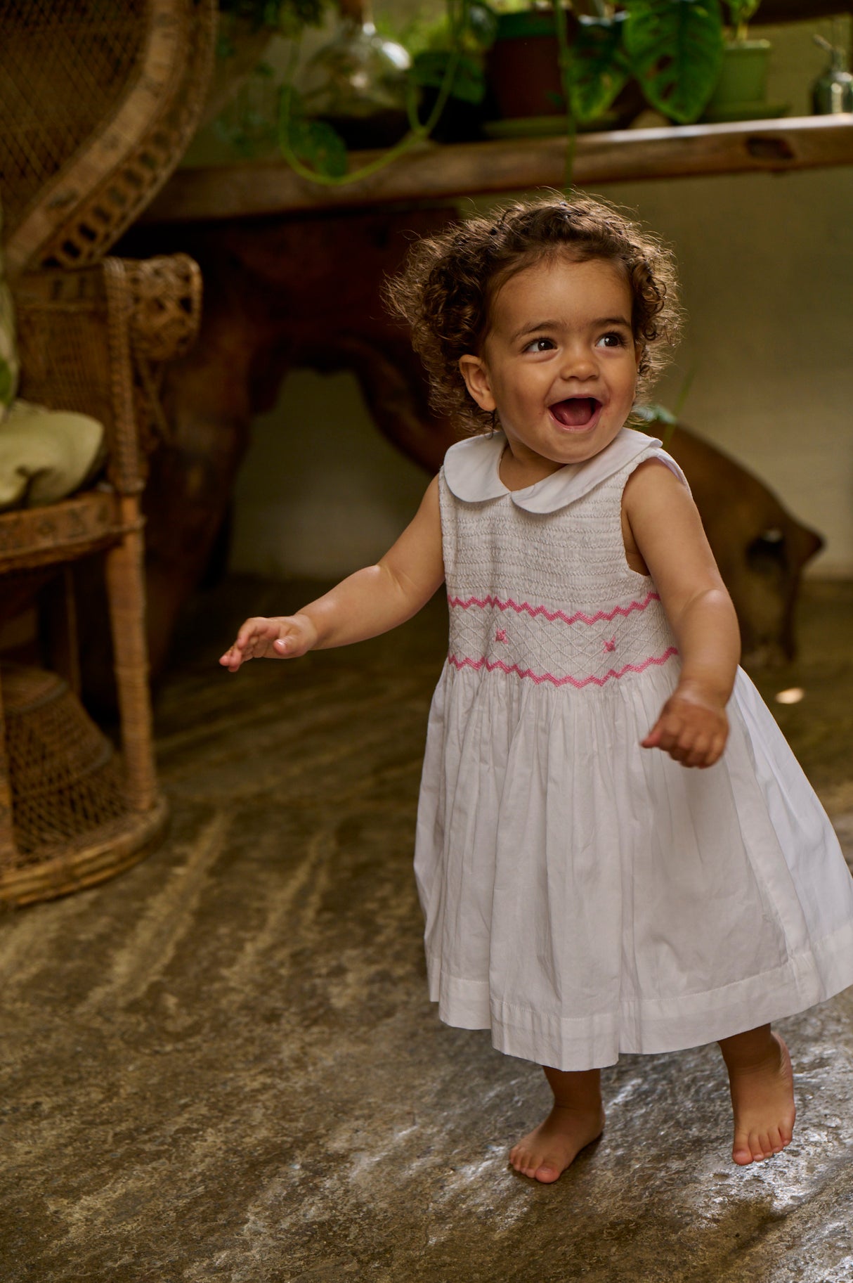 Kathleen A Smocked Dress