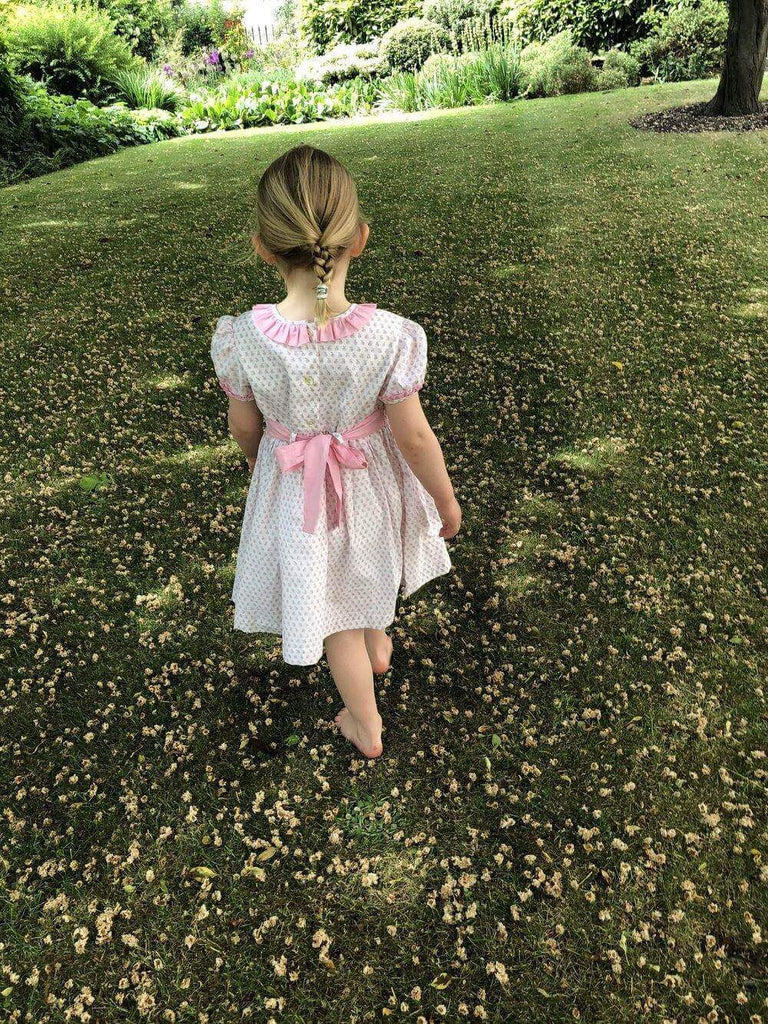 Apple Delight Pink Smocked Dress - Cute Couture