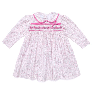 Mathilda Pink Smocked Dress - Cute Couture