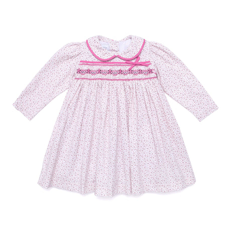Mathilda Pink Smocked Dress - Cute Couture