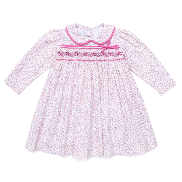 Mathilda Pink Smocked Dress - Cute Couture