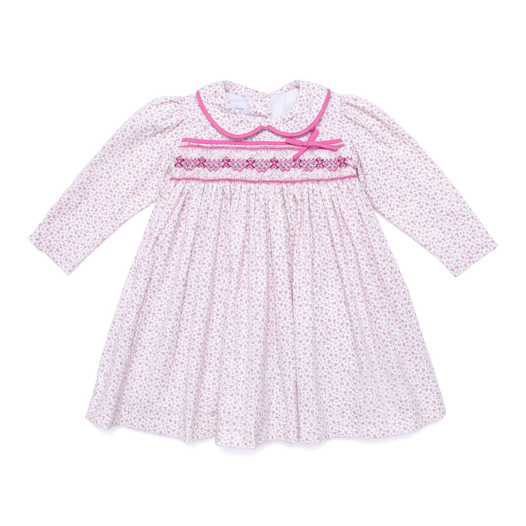 Mathilda Pink Smocked Dress - Cute Couture