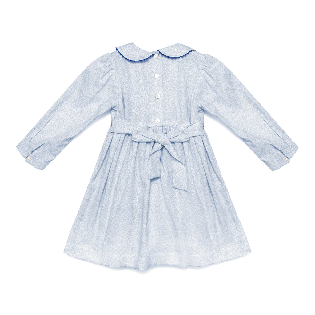 Isla Blue Petal Smocked Dress - Cute Couture