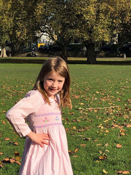 Amber Pink Petal Smocked Dress - Cute Couture