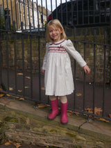 Mathilda Blue Smocked Dress - Cute Couture